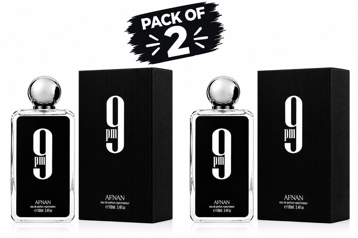 Afnan 9PM Eau de Parfum for Men – Pack of 2, 100ml Each