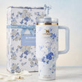 Stanley x LoveShackFancy Quencher H2.0 Tumbler with Handle & Floral Design
