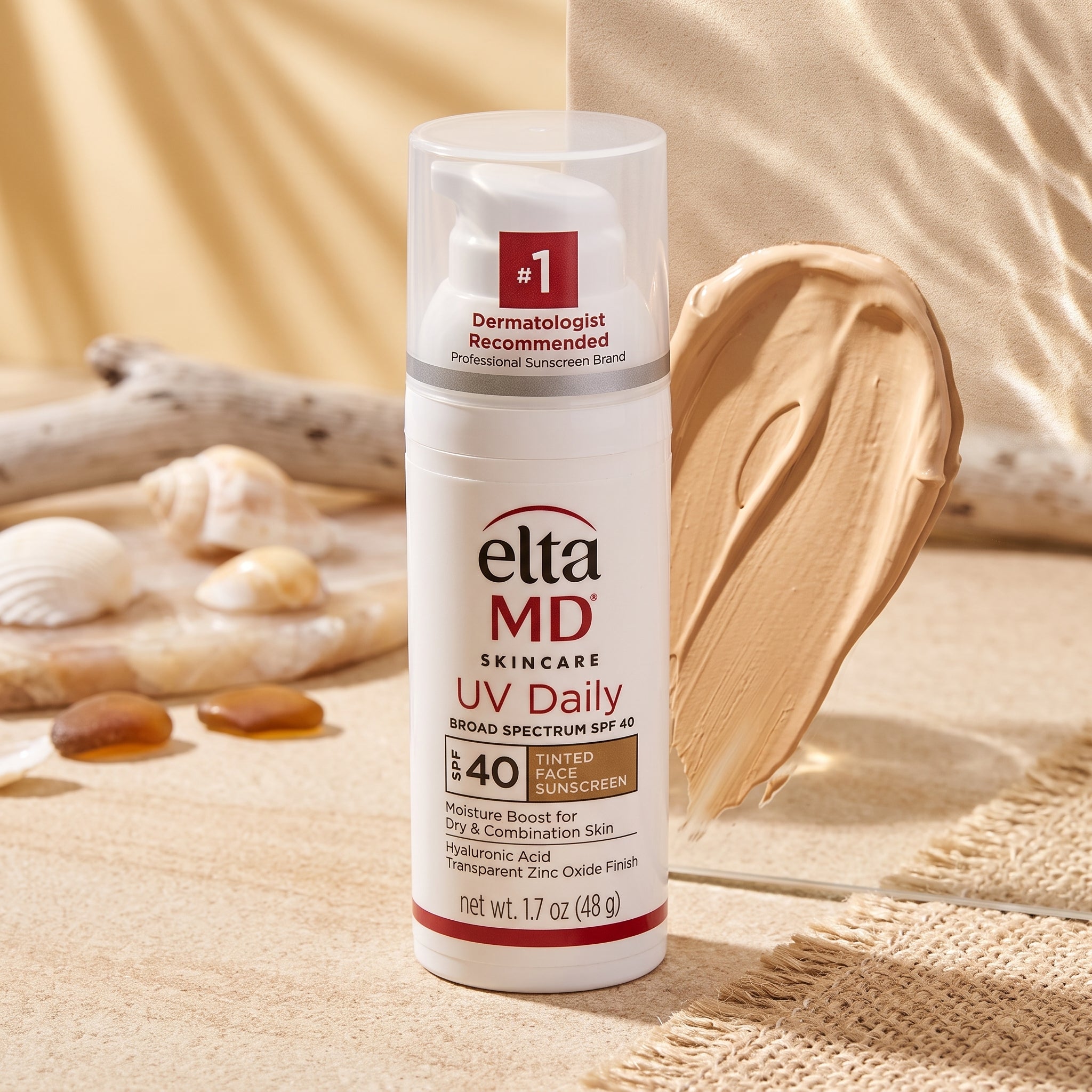 EltaMD UV Clear Tinted Face Sunscreen SPF 46 Oil-Free Zinc Oxide Broad Spectrum Sunscreen