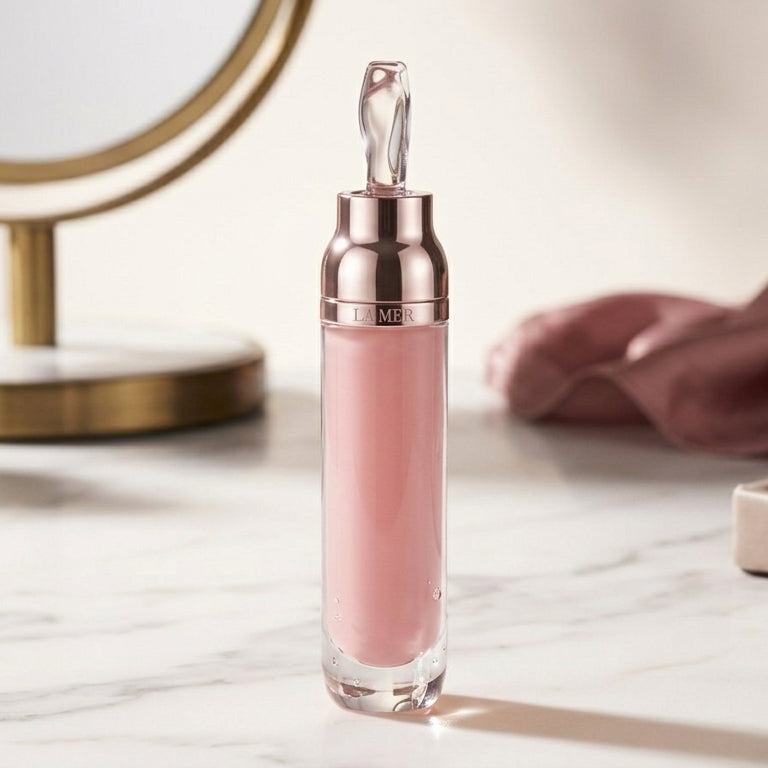Luxury Pink Facial Serum in Glass Dropper Bottle
