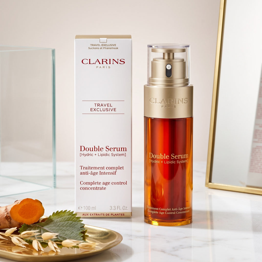 Clarins Double Serum Anti-Aging Treatment – 3.3 oz (100ml)