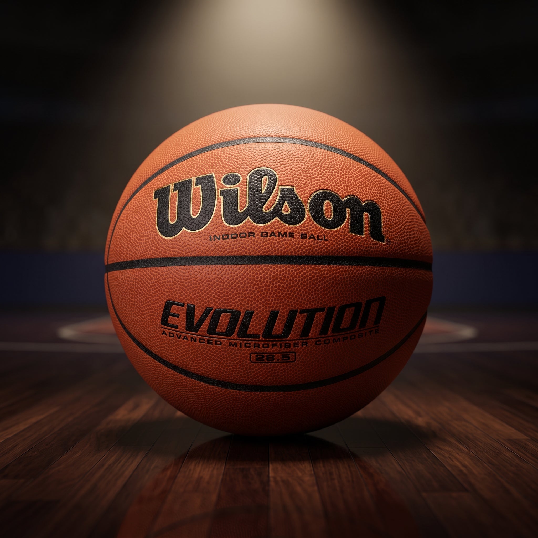 Wilson Official Evolution Basketball 28.5" Indoor Game Basketball Intermediate Size