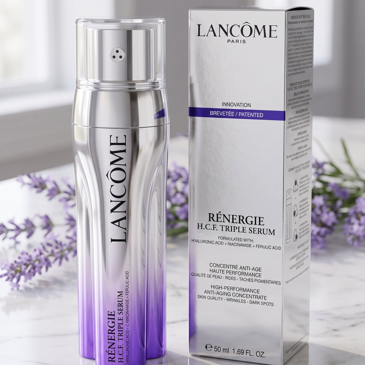 Lancôme Rénergie H.C.F. Triple Serum Face Serum Anti-Wrinkle 1.7 oz / 50ml New